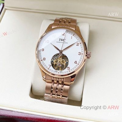 High Quality Replica IWC Different Colors 316L Stainless Steel Strap Different Colors Face Dial Different Colors Stainless Steel Case Watch 42mm